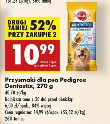 Przysmak dla psa du偶e rasy PEDIGREE DENTASTIX FRESH promocja