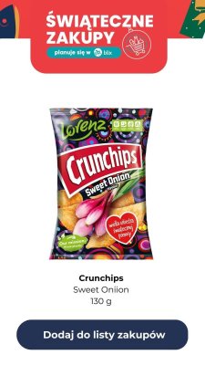 Chipsy Crunchips Sweet Onion 130 g promocja w Dino
