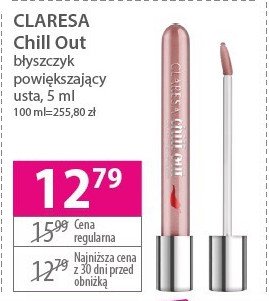 B艂yszczyk do ust 10 Claresa chill out promocja