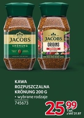 Kawa rozpuszczalna Jacobs Krónung 200 g promocja w Selgros