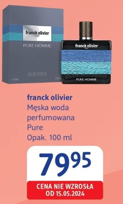 Woda perfumowana męska franck olivier Pure promocja w Drogerie DM
