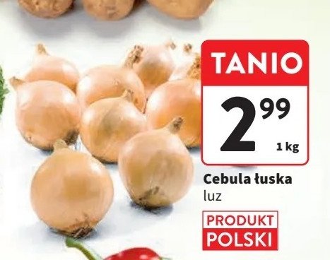 Cebula łuskana polska promocja w Intermarche