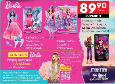 Lalka barbie sapphire Mattel promocja