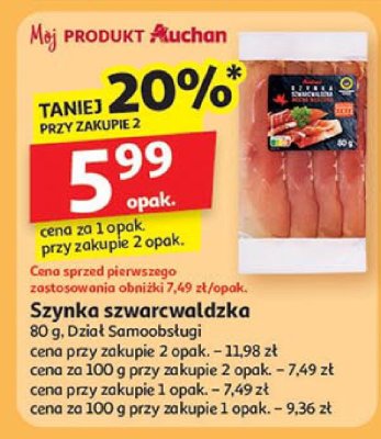 Szynka szwaldolicka promocja w Auchan