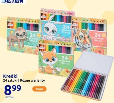 Kredki 24 sztuki Różne warianty promocja w Action