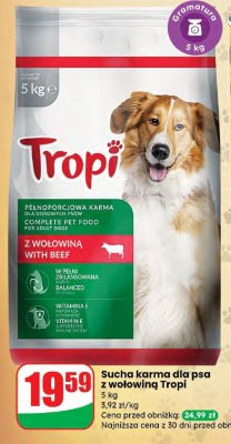 Sucha karma dla psa z wołowiną  promocja w Dino