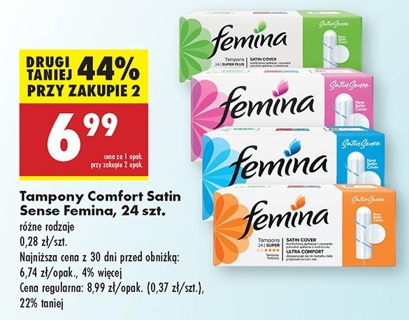 Tampony normal Femina safe promocja