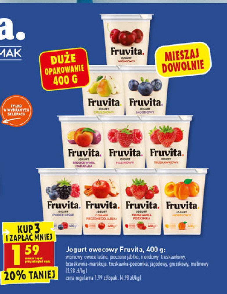 Jogurt gruszka Fruvita promocja
