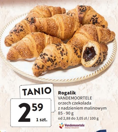 Rogalik z nadzieniem malinowym Vandemoortele promocja