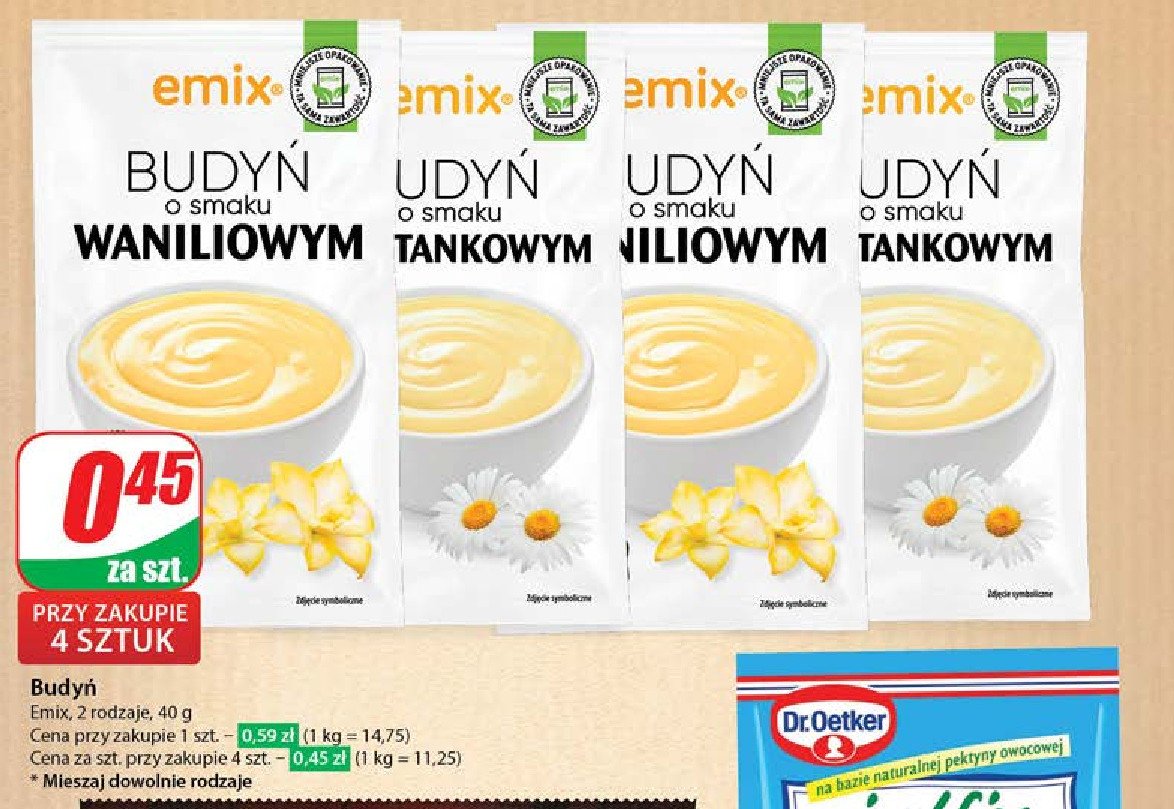 Budyń smietankowy Emix promocja