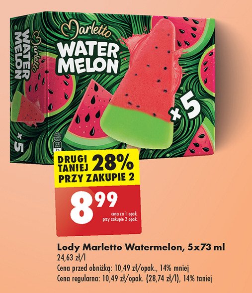 Lody watermelon Marletto promocja