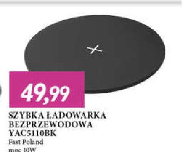 艁adowarka bezprzewodowa 10w yac 5110bk Yenkee promocja