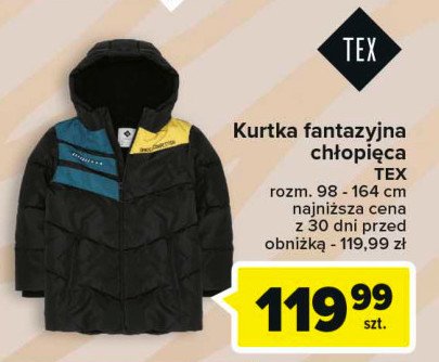 Kurtka ch艂opi臋ca fantazyjna 98-164 cm Tex promocja
