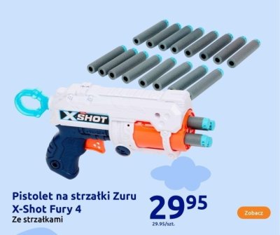 Pistolet na strzałki X-Shot Fury 4 ze strzałkami promocja w Action