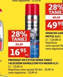 Preparat do czyszczenia tarcz i klock贸w hamulcowych Nigrin promocja