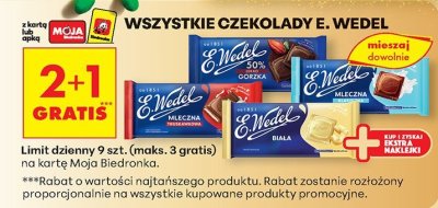 Czekolada mleczna klasyczna promocja w Biedronka