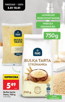 Bułka tarta 750 g promocja w Biedronka