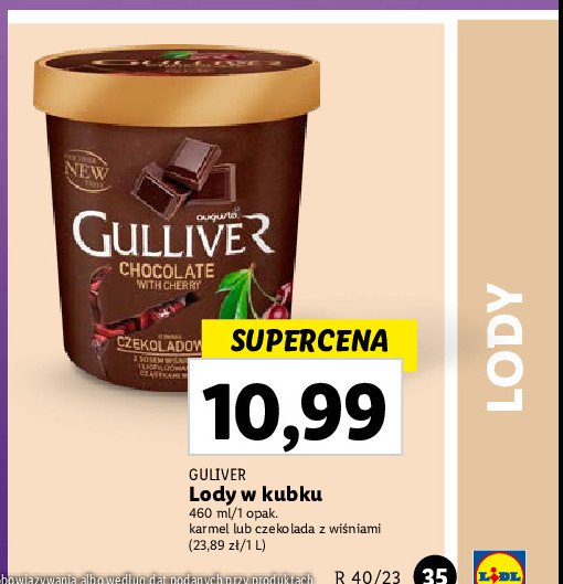 Lody chocolate with cherry Augusto gulliver promocja