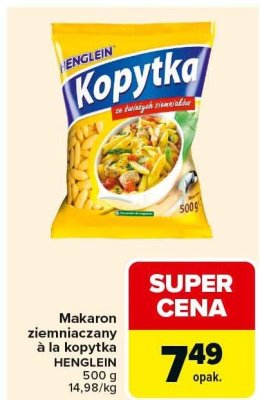 Makaron ziemniaczany à la kopytka HENGLEIN promocja w Carrefour