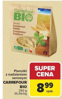 Pierożki z nadzieniem serowym Carrefour BIO promocja w Carrefour Market