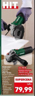 Szlifierka k膮towa pws 115 b2 750 w Parkside promocja