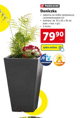 Donica kwadratowa 35 x 55 x 35 cm Parkside promocja
