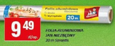 Folia aluminiowa Jan Niezbędny 20m promocja w Chorten