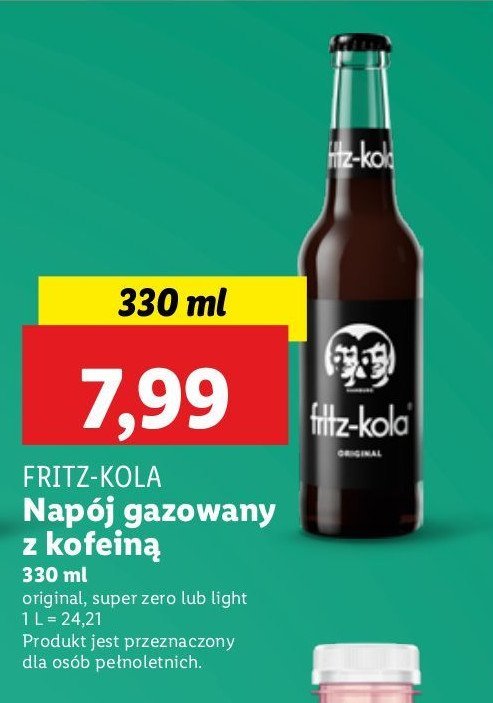 Nap贸j fritz kola ze stewia Fritz-kola promocja