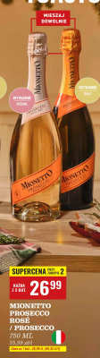 Wino Prosecco Rosé  promocja w Biedronka