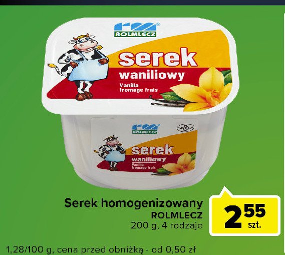 Serek wanilia Rolmlecz promocja