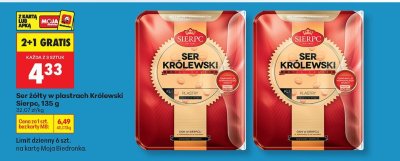 Ser żółty w plastrach Królewski Sierpc promocja w Biedronka