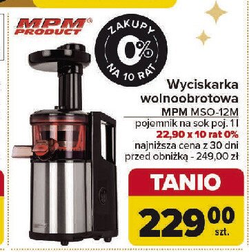 Wyciskarka mso 12 Mpm product promocja