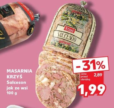 Salceson Masarnia Krzyś jak ze wsi promocja w Kaufland