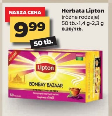 Herbata bombay bazaar Lipton special collection promocja