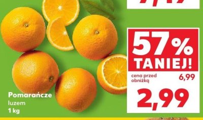 Pomarańcze luzem promocja w Kaufland