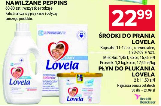 Mleczko do prania do bieli Lovela promocja w Stokrotka