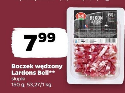 Boczek wędzony Lardons Bell promocja w Netto