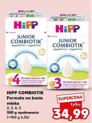 Formuła na bazie mleka HIPP COMBIOTIK 2, 3, 4, 5 promocja w Kaufland