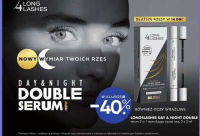 Serum LONG4LASHES DAY & NIGHT DOUBLE SERUM promocja w Super-Pharm