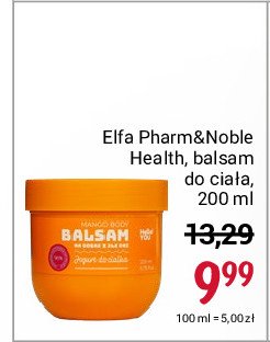 Balsam z ekstraktem z kwiatu pomarańczy i cynamonu Elfa pharm & noble health promocja