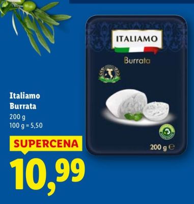 Ser Burrata promocja w Lidl