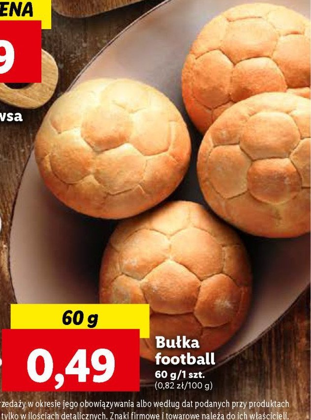 Bułka football pszenna promocja