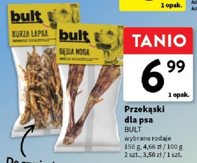 Przekąski dla psa BULT wybrane rodzaje promocja w Intermarche