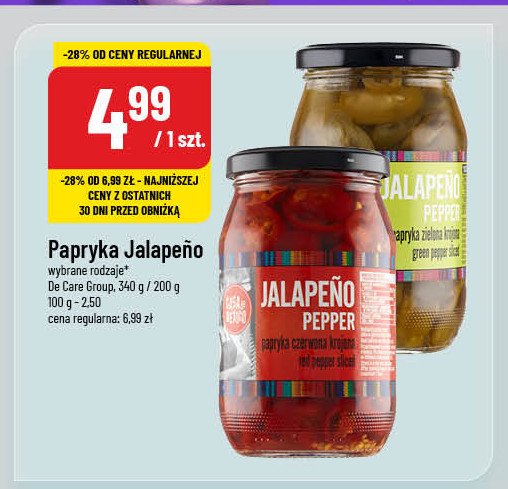 Papryka jalapeno zielona krojona Casa de mexico promocja