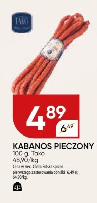 Kabanos pieczony Tako promocja w Chata Polska