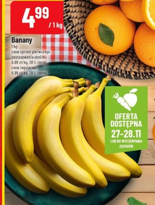 Banany 1kg promocja w POLOmarket