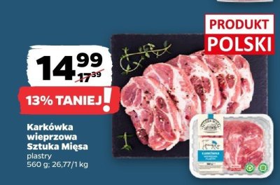 Karkówka wieprzowa Sztuka Mięsa promocja w Netto