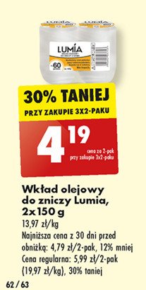 Wkład olejowy do zniczy Lumia promocja w Biedronka