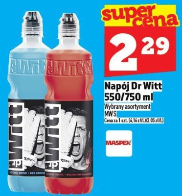 Napój Dr Witt 550/750ml promocja w TOPAZ