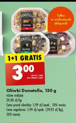 Oliwki czosnek i zioła Donatello antipasti promocja